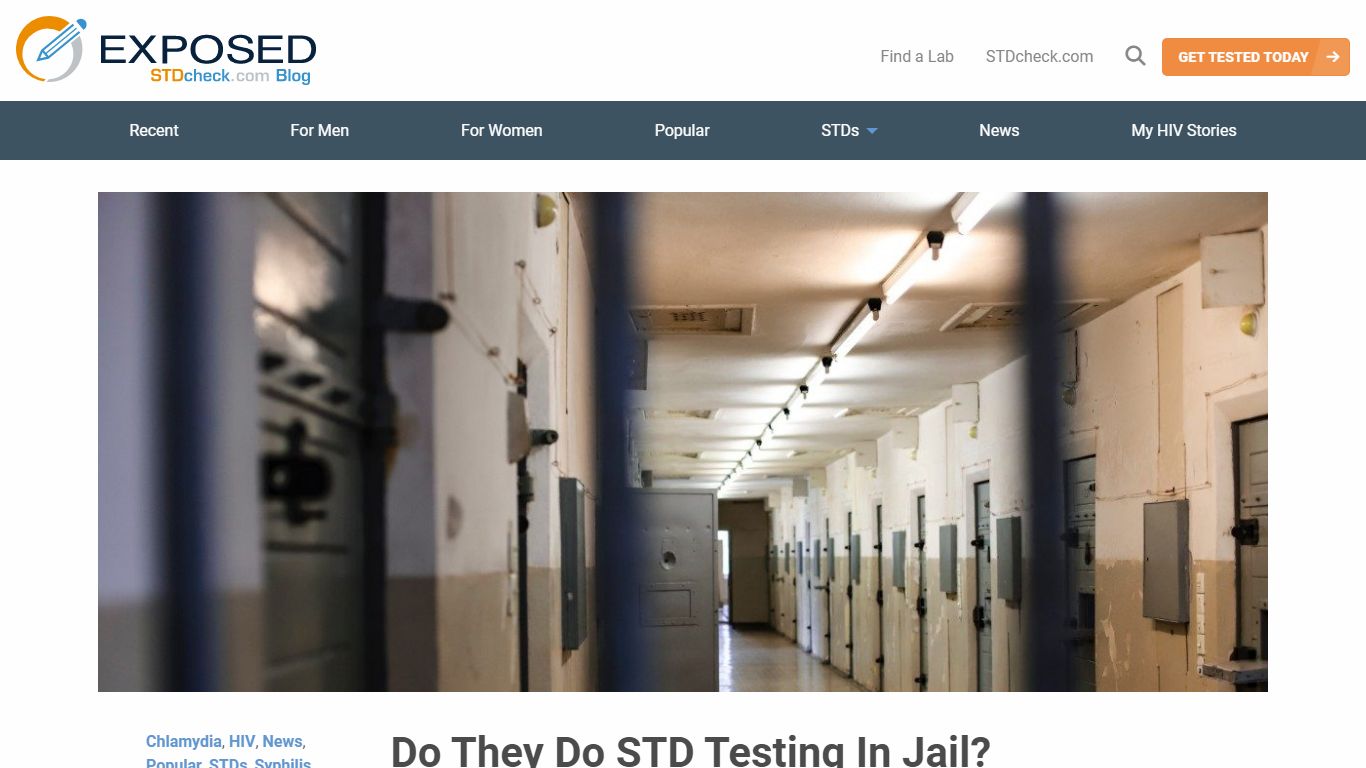 STDs in The Prison System - Inmate STD Testing | STD Check